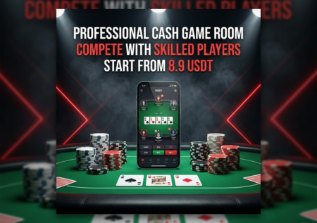 Professional Cash Game Room – Play Poker from Only 8.9 USDT